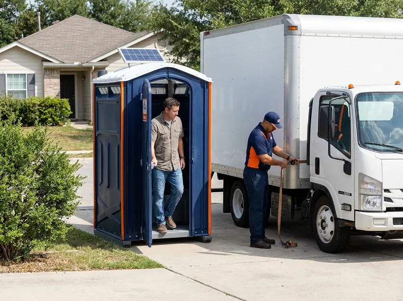 Deluxe Flushing Portable Toilet Rental in San Antonio, TX